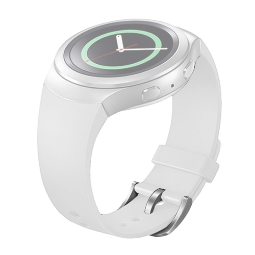 For Samsung Gear S2 Sport / Gear S2 Watch Solid Color Silicone Watchband(White)