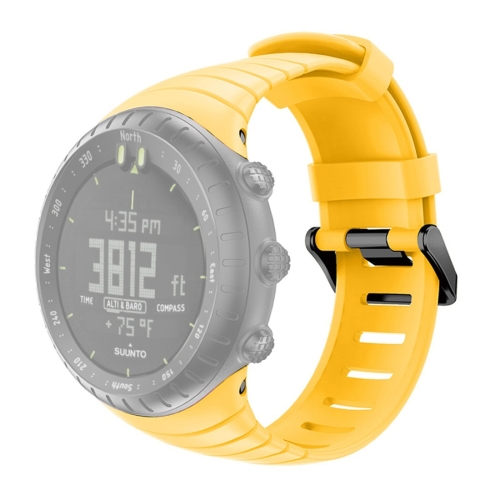 Smart Watch Silicone Wrist Strap Watchband for Suunto Core(Yellow)