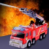 Electric Sounding Lighting Water Spraying Fire Truck Model Car