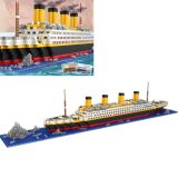 Titanic DIY Assembled Building Blocks Boat Children Educational Toy