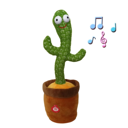 Electric Dancing Cactus Singing Holiday Gift Doll for Children with 120 English Songs