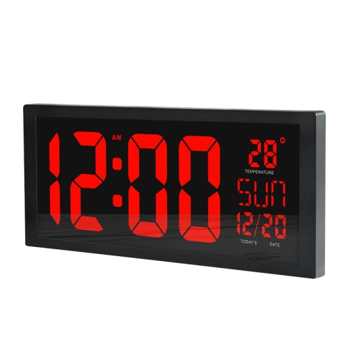 XM901 Multifunctional Large-screen High-definition Digital Display LED Electronic Wall Clock (Black)