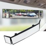 SHUNWEI Large Car Three-Fold Curve Surface Rear View Mirror Reverse Wide Angle Adjustable Angle Auxiliary Blind Area Retroreflector Reversing Wide-angle Lens