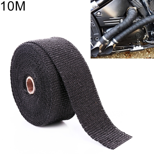 10m Cotton Material Exhaust Wrap Auto Motorcycle Exhaust Heat Shield Wrap Heat Resistant Wrap