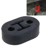 Universal Car Two Holes Adjustable Rubber Mounting Bracket Exhaust Tube Hanging Rubber Tube Car Exhaust Pipe Hanging Shackle Hanging Exhaust Hanging From Ear(Black)