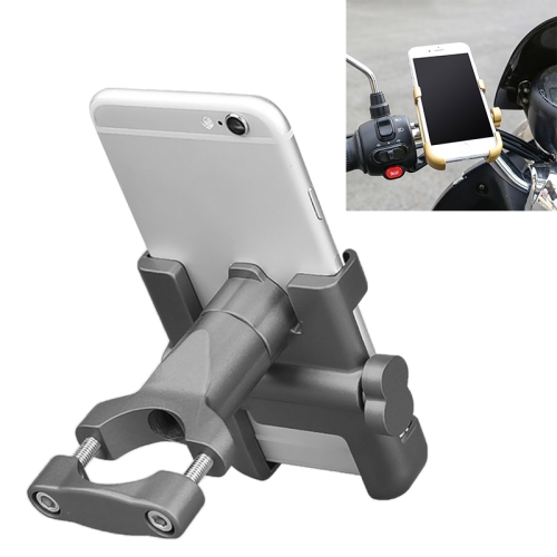 Motorcycle Handlebar Aluminum Alloy Phone Bracket