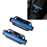 DM-013 2PCS Universal Fit Car Seatbelt Adjuster Clip Belt Strap Clamp Shoulder Neck Comfort Adjustment Child Safety Stopper Buckle(Blue)