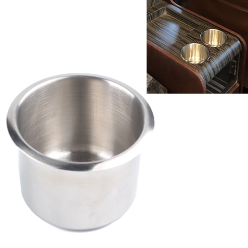 Stainless Steel Drop-in Cup Holder Table Drink Holder for RV Car Truck Camper