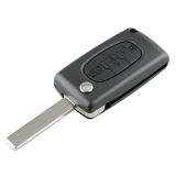 For PEUGEOT Car Keys Replacement 3 Buttons Car Key Case with Grooved