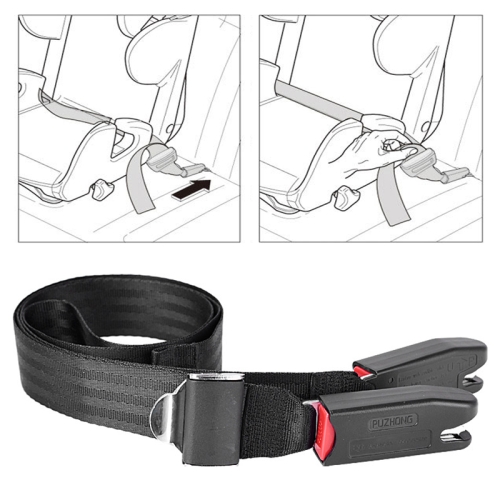 Car Kids Safety Seat Fixing Belt Children ISOFIX Interface Soft Connection Belt