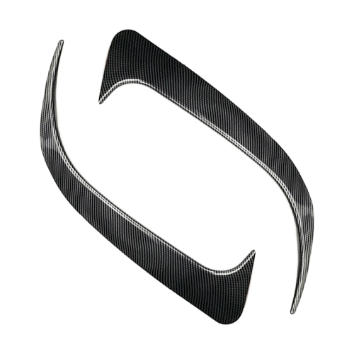 Car Rear Bumper Wind Knife Blade Decoration Sticker for Mercedes-Benz CLA200/220/250/260 (Carbon Fiber Black)