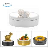 12cm 360 Degree Rotating Turntable Mirror Electric Display Stand Video Shooting Props Turntable