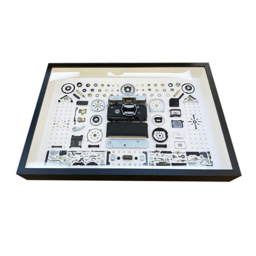 Non-Working Display 3D Mechanical Film Camera Rectangle Photo Frame Mounting Disassemble Specimen Frame