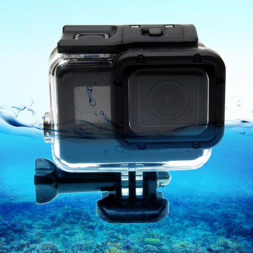 For GoPro  NEW HERO /HERO6   /5  30m Waterproof Housing Protective Case + Hollow Back Cover with Buckle Basic Mount & Screw