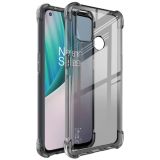 For OnePlus Nord N100 IMAK All-inclusive Shockproof Airbag TPU Case(Transparent Black)