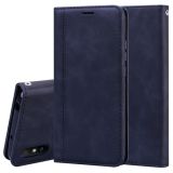 For Xiaomi Redmi 9A Frosted Business Magnetic Horizontal Flip PU Leather Case with Holder & Card Slot & Lanyard(Black)