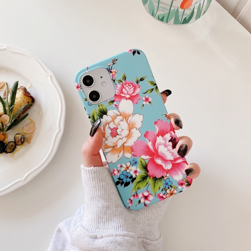 Flower and Leaf Pattern Shockproof TPU Protective Case For iPhone 11 Pro(1)
