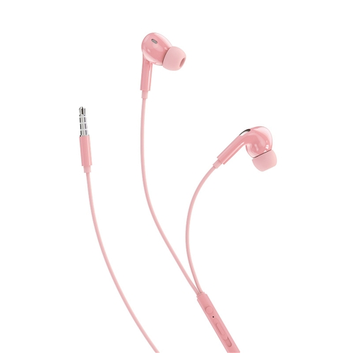 ROCK Space ES07 3.5mm Interface Stereo Music In Ear Wired Earphone(Pink)