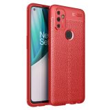For OnePlus Nord N100 Litchi Texture TPU Shockproof Case(Red)