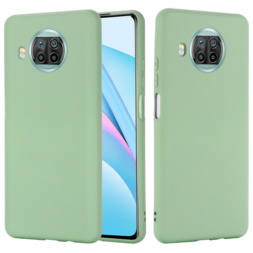 For Xiaomi Mi 10T Lite 5G Pure Color Liquid Silicone Shockproof Full Coverage Case(Green)