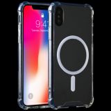 Clear Four-corner Airbag Magnetic Shockproof Protective Magsafe Case For iPhone X / XS
