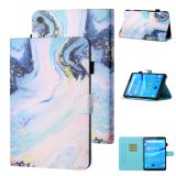 For Lenovo Tab M10 HD 2nd Gen TB-X306X Colored Drawing Stitching Horizontal Flip Leather Case TPU Bottom Case with Holder & Card Slots & Anti-skid Strip & Pen Slot & Sleep / Wake-up(Quicksand)