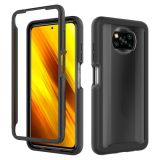 For Xiaomi Poco X3 NFC Starry Sky Solid Color Series Shockproof PC + TPU Protective Case(Black)