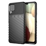 For Samsung Galaxy M12 Thunderbolt Shockproof TPU Protective Soft Case(Black)