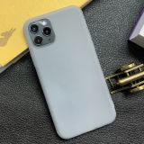 Shockproof Frosted TPU Transparent Protective Case For iPhone 12 / 12 Pro(Grey)