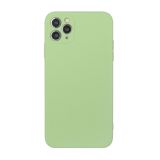 Straight Edge Solid Color TPU Shockproof Case For iPhone 11 Pro(Matcha Green)
