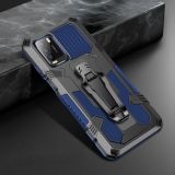 For Xiaomi Poco M3 Machine Armor Warrior Shockproof PC + TPU Protective Case(Royal Blue)