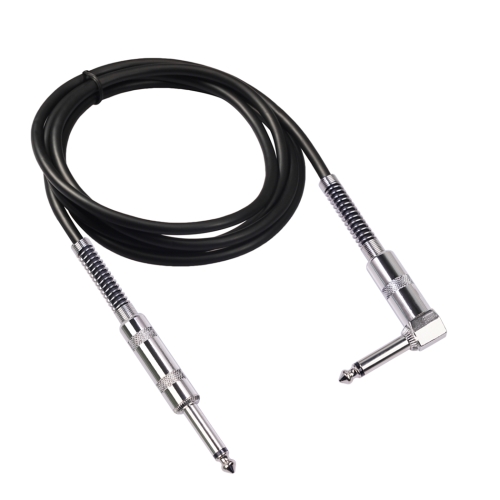 TC048SL 6.35mm Plug Straight to Elbow Electric Guitar Audio Cable