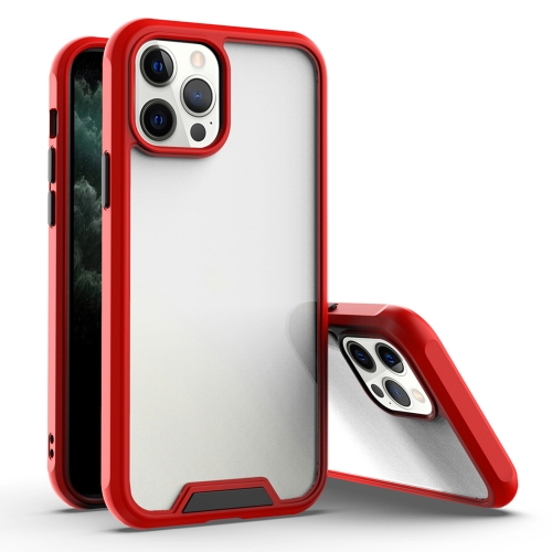 Bright Shield PC + TPU Protective Case For iPhone 11 Pro Max(Red + Black)