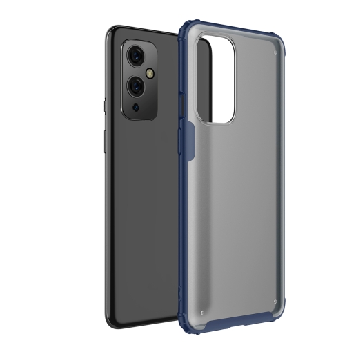 For OnePlus 9 Four-corner Shockproof TPU + PC Protective Case(Blue)