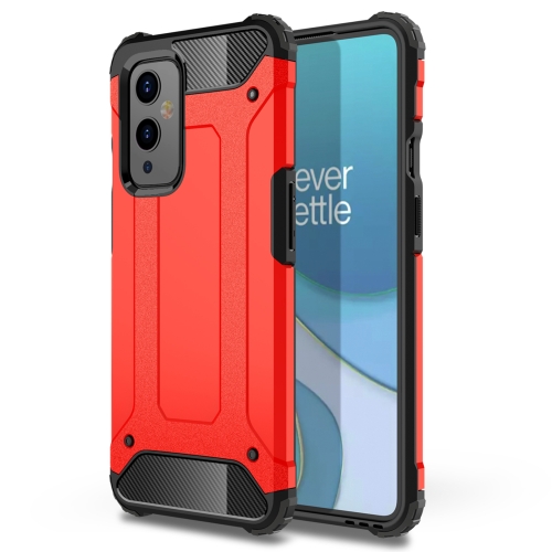 For OnePlus 9 Magic Armor TPU + PC Combination Case(Red)