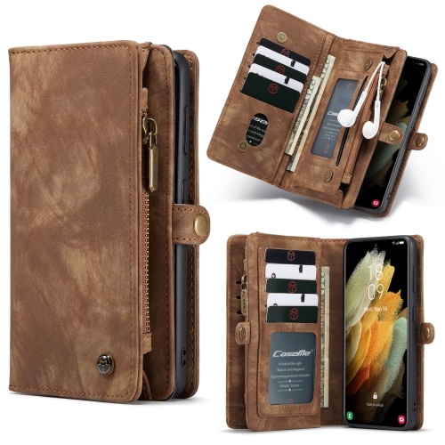 For Samsung Galaxy S21 5G CaseMe Detachable Multifunctional Horizontal Flip Leather Case