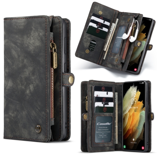 For Samsung Galaxy S21+ 5G CaseMe Detachable Multifunctional Horizontal Flip Leather Case