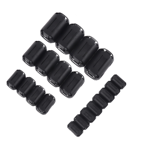20 PCS 3.5mm/5mm/7mm/9mm/13mm Anti-interference Degaussing Ring Ferrite Ring Cable Clip Core Noise Suppressor Filter
