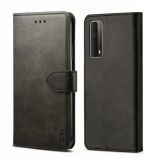 For Huawei P Smart 2021 GUSSIM GS-001 Business Style Horizontal Flip Skin Feel PU Leather Case with Holder & Card Slots & Wallet & Photo Frame(Black)