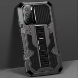 For Xiaomi Poco M3 Vanguard Warrior All Inclusive Double-color Shockproof TPU + PC Protective Case with Holder(Black)