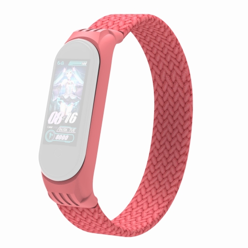 For Xiaomi Mi Band 5 / 4 / 3 / Huami Single Lap Braided Yarn + TPU Wrist Strap Watchbands