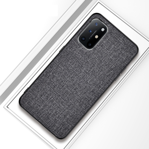 For OnePlus 8T Shockproof Cloth Texture PC + TPU Protective Case(Silver Ash)