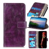 For OPPO Reno5 5G / Find X3 Lite Retro Crazy Horse Texture Horizontal Flip Leather Case with Holder & Card Slots & Photo Frame & Wallet(Purple)