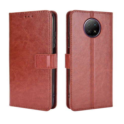 For Xiaomi Redmi Note 9T 5G / Note 9 5G Retro Crazy Horse Texture Horizontal Flip Leather Case with Holder & Card Slots & Photo Frame(Brown)