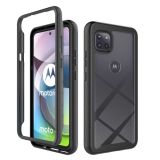 For Motorola Moto G 5G Starry Sky Solid Color Series Shockproof PC + TPU Protective Case(Black)