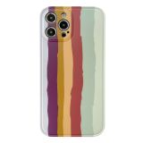 Rainbow IMD Shockproof TPU Protective Case For iPhone 11(Brown)