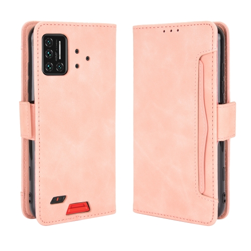 For UMIDIGI Bison Wallet Style Skin Feel Calf Pattern Leather Case with Separate Card Slot(Pink)