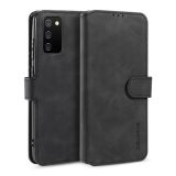 For samsung Galaxy A02s DG.MING Retro Oil Side Horizontal Flip Leather Case with Holder & Card Slots & Wallet(Black)