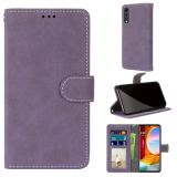 For LG Velvet Retro Frosted Horizontal Flip PU Leather Case with Holder & Card Slots & Wallet & Photo Frame(Purple)