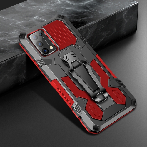 For OPPO Reno5 5G Machine Armor Warrior Shockproof PC + TPU Protective Case(Red)